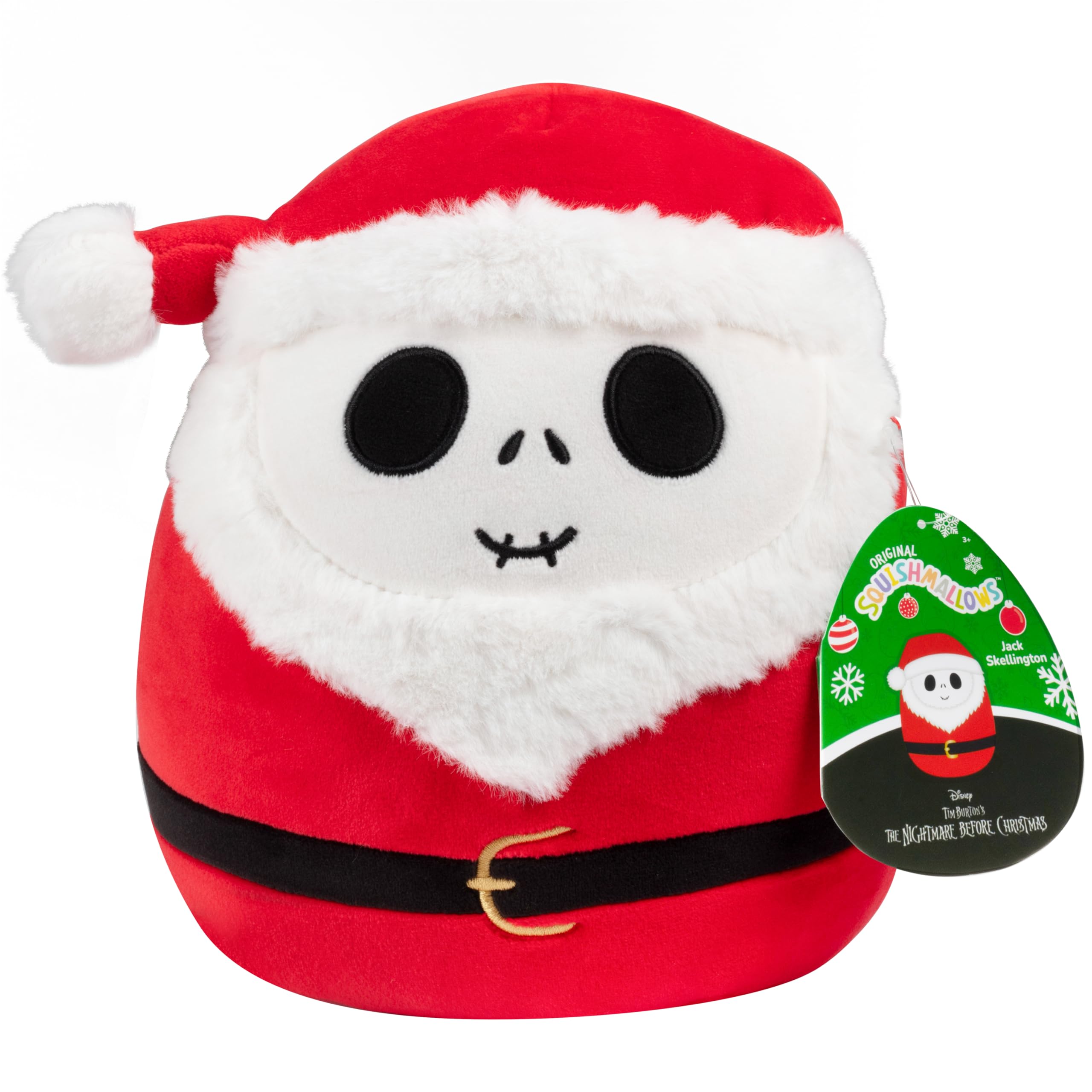 Amazon.com: Squishmallows Original 8-Inch Jack Skellington Santa